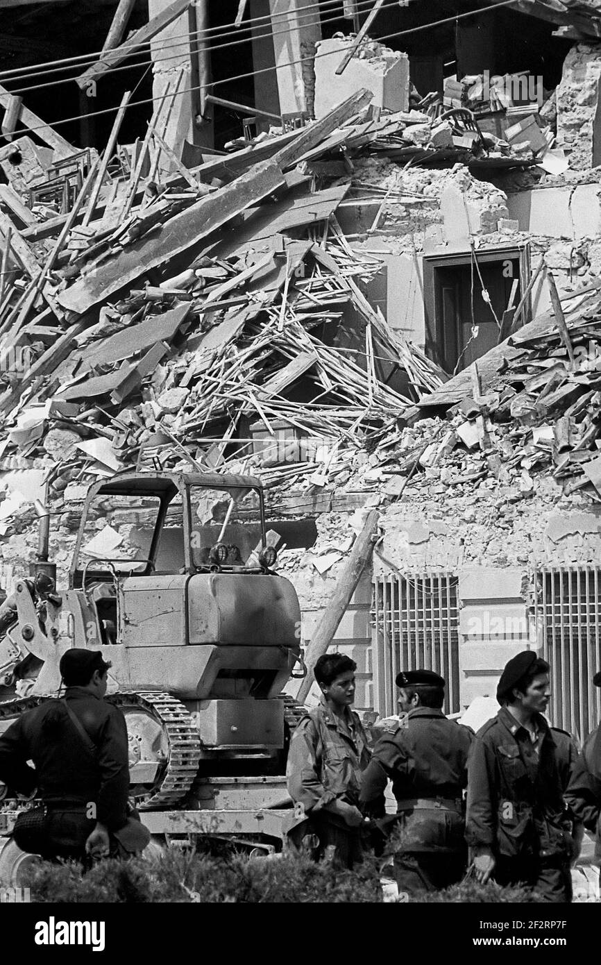 Earthquake in Friuli (Northern Italy), May 1976 Stock Photo
