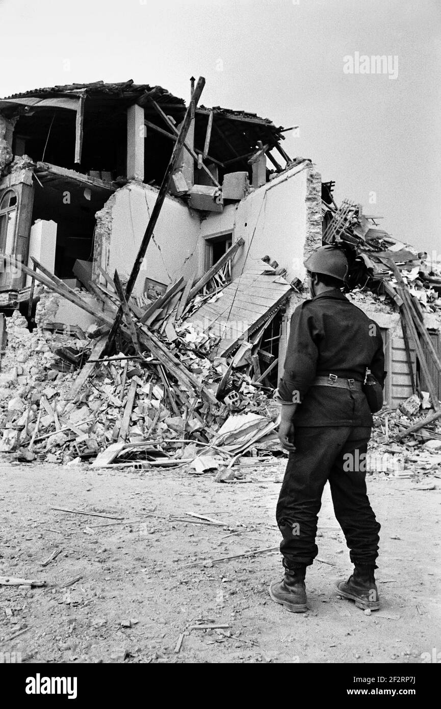 Earthquake in Friuli (Northern Italy), May 1976 Stock Photo