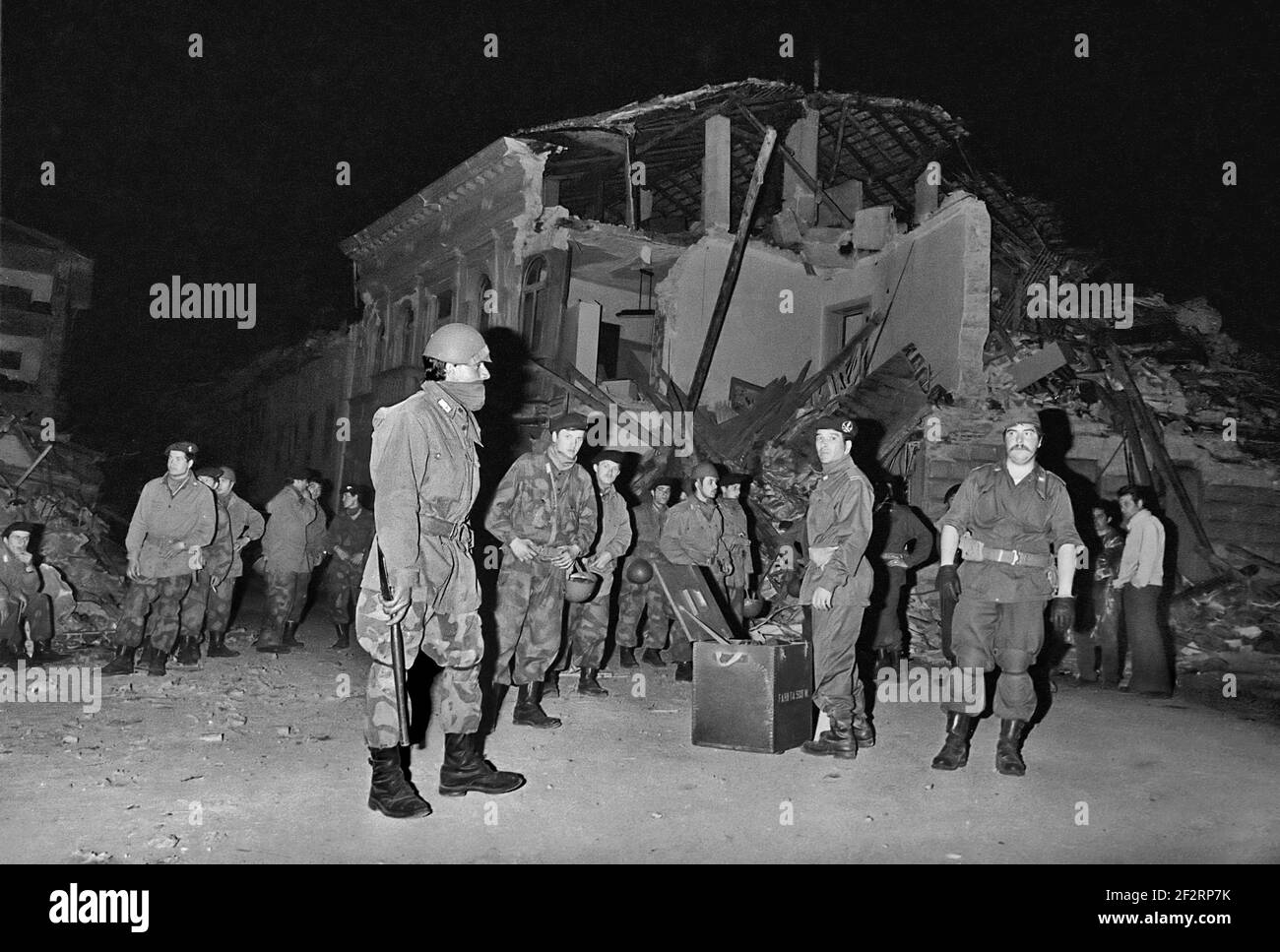 Earthquake in Friuli (Northern Italy), May 1976 Stock Photo