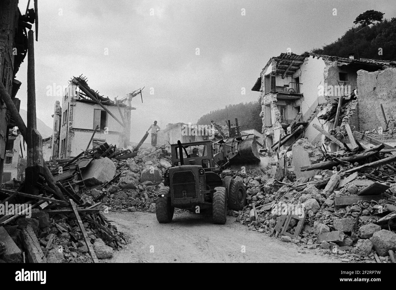 Earthquake in Friuli (Northern Italy), May 1976 Stock Photo