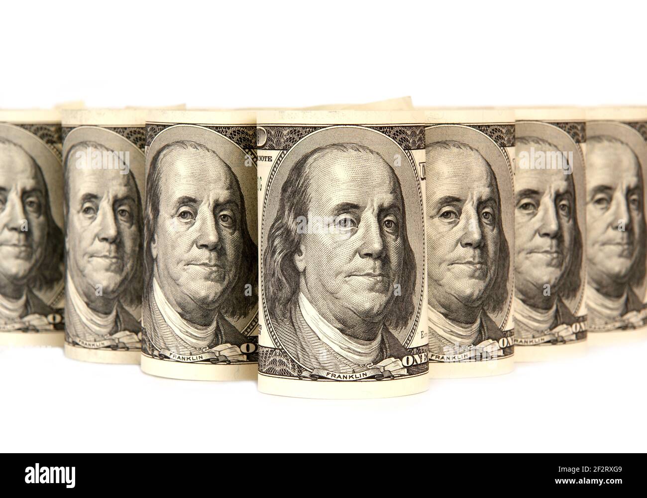 Hundred dollar bills money pile Stock Photo Alamy