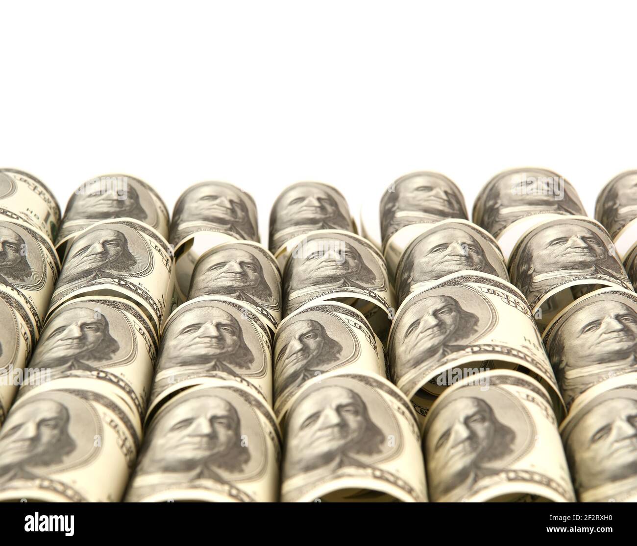 Hundred dollar bills money pile Stock Photo Alamy