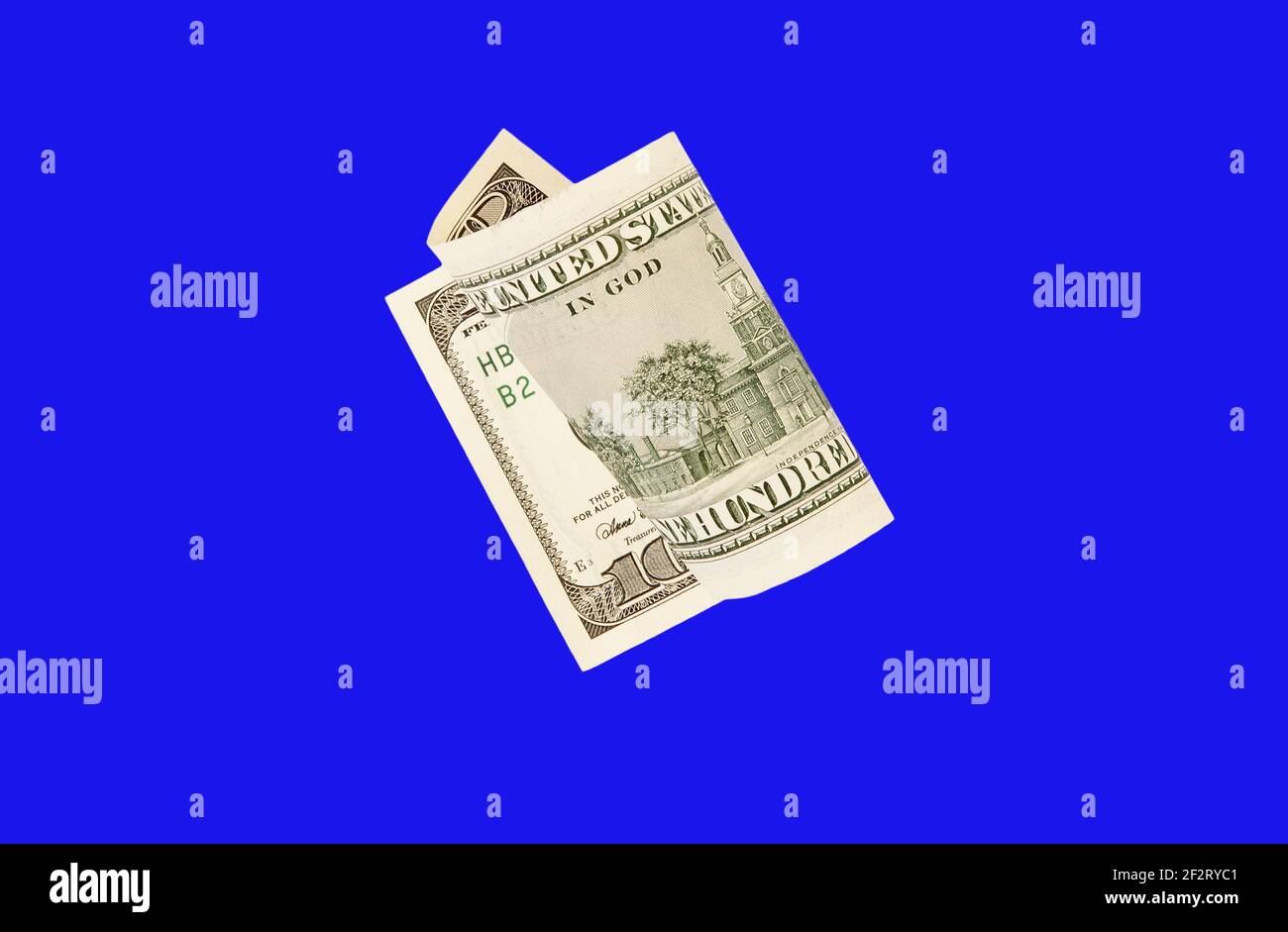 one hundred dollar bill, isolated Stock Photo - Alamy