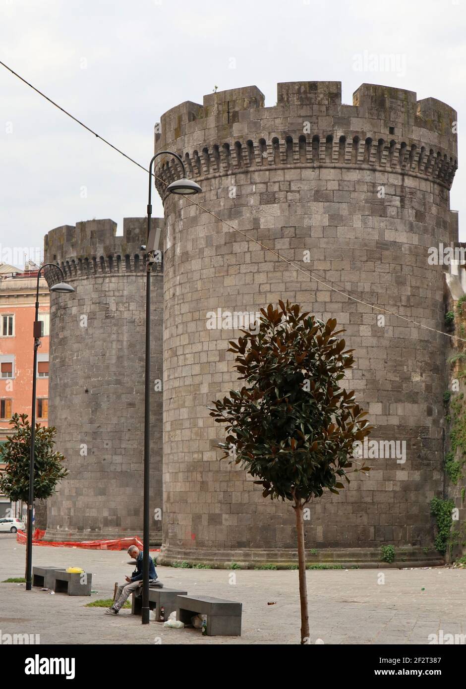 Napoli - Torri di Porta Capuana Stock Photo