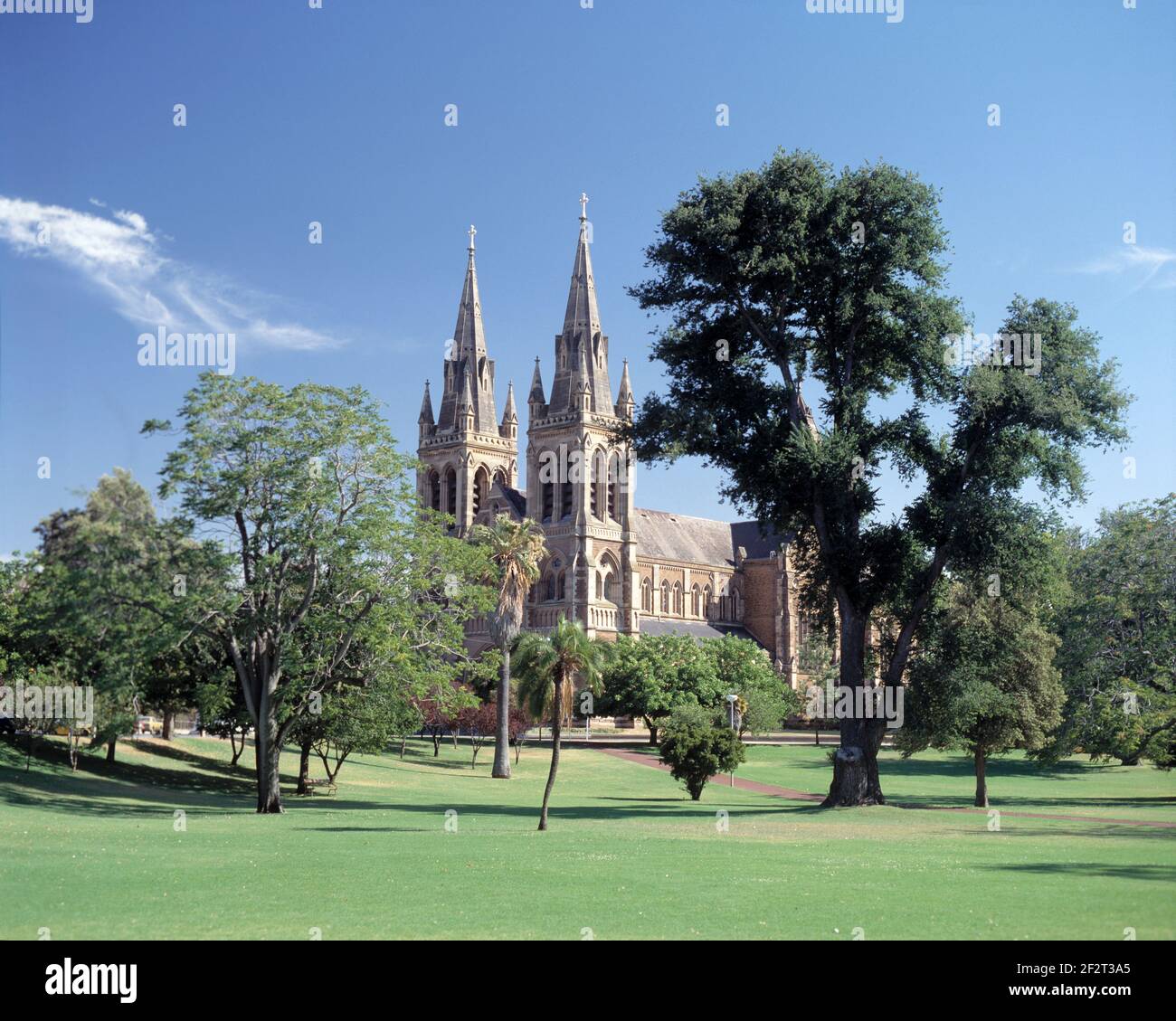 South Australia. Adelaide. Saint Peter's Cathedral. Stock Photo