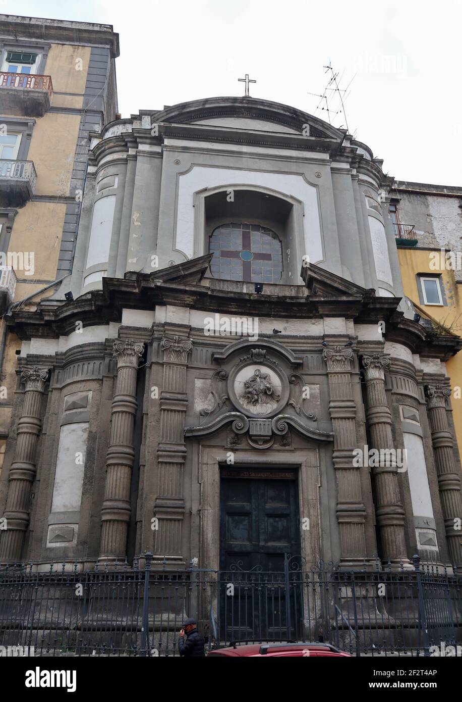 Napoli - Chiesa di Santa Maria Succurre Miseris Stock Photo