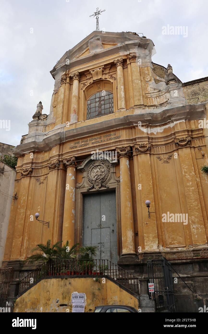 Napoli - Facciata della Chiesa di Sant'Anna a Capuana Stock Photo
