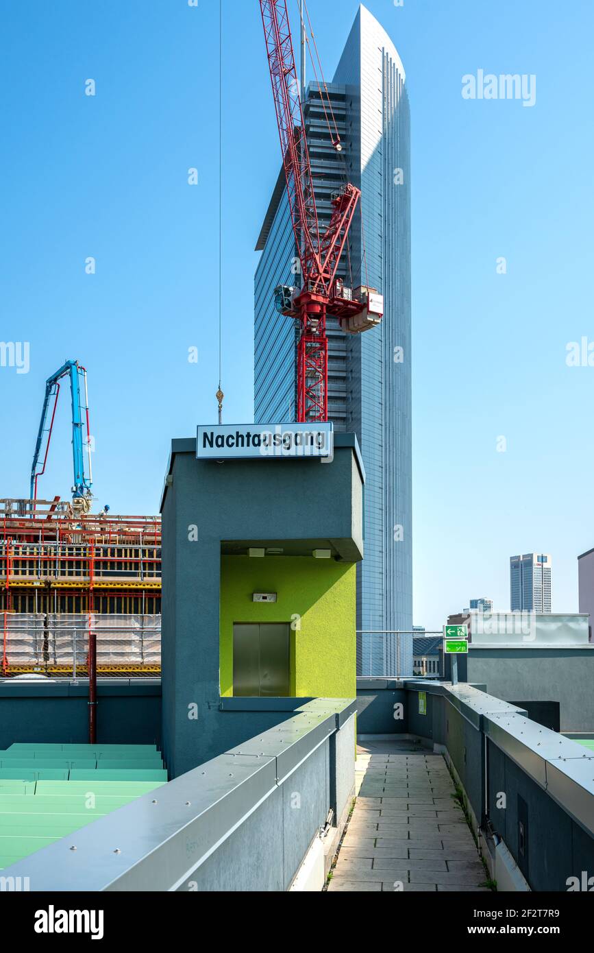 Skyscrapers and shopping centers in the newly built europaviertel in frankfurt am main, germany Stock Photo