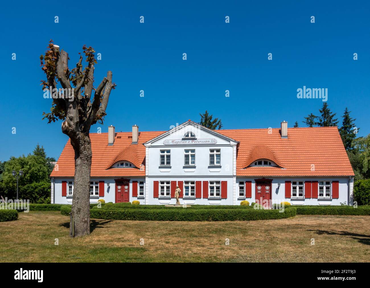 an old historic captain's house in zingst, germany Stock Photo