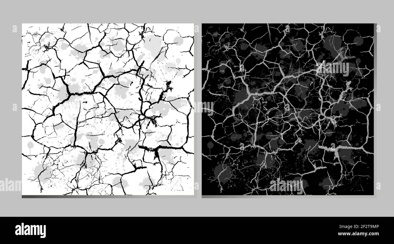 A seamless old background with cracks. Vector illustration Stock Vector