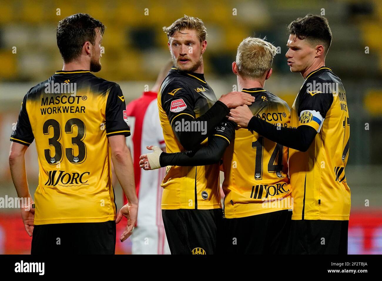 KERKRADE, NETHERLANDS - MARCH 12: Erik Falkenberg of Roda JC, Richard ...