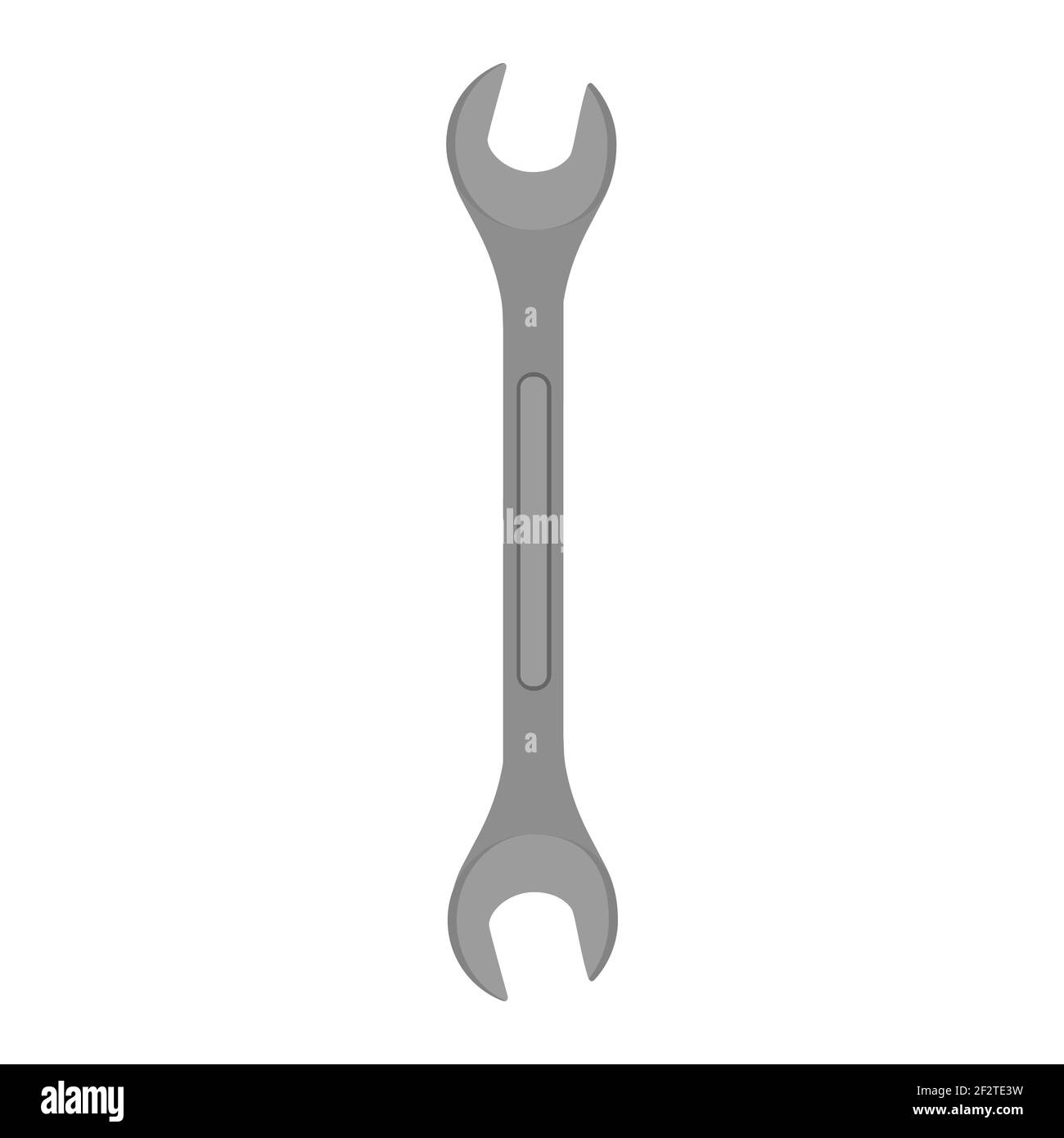 Wrench tool icon spanner equipment vector illustration. Work