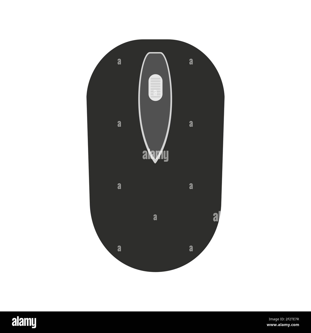 PC computer mouse vector illustration technology with button equipment device icon. PC object isolated white symbol. Modern electronic mouse with scro Stock Vector