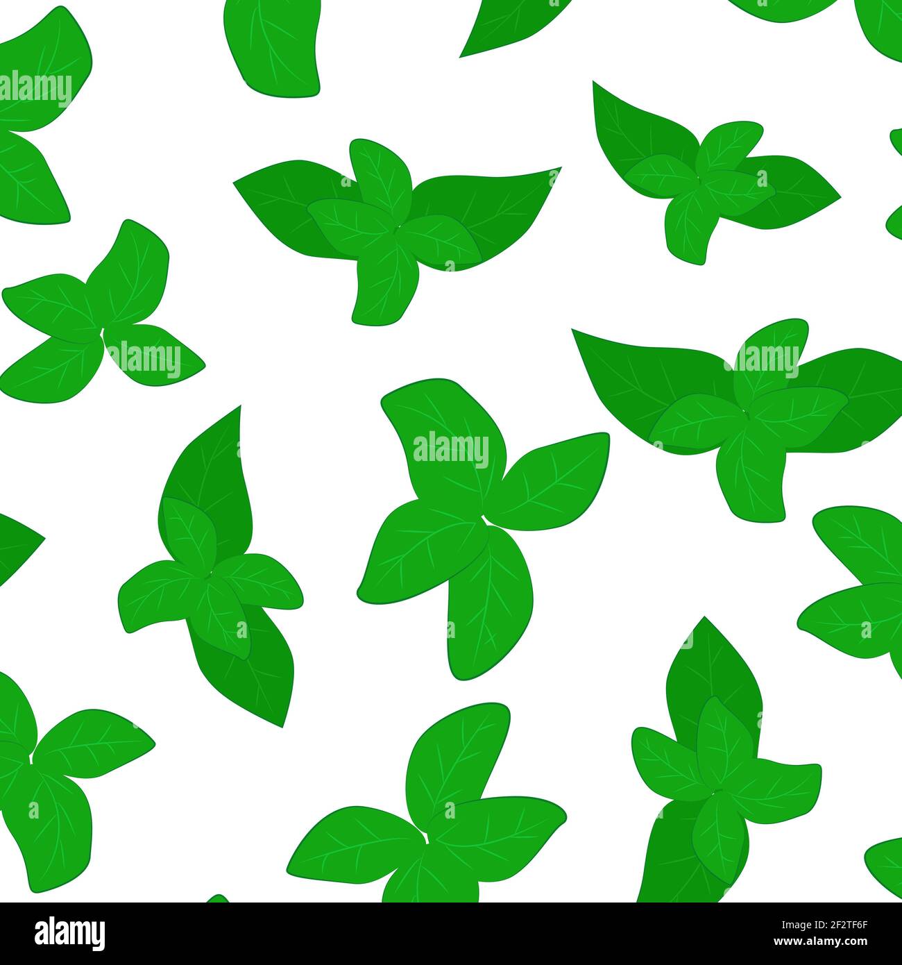 Seamless background with basil leaves. A repeating solid pattern with ...