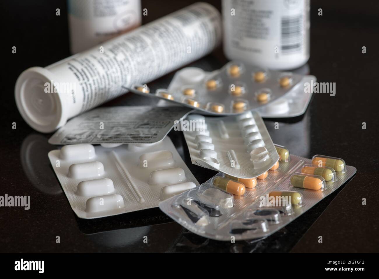Blister pack medication Stock Photo Alamy