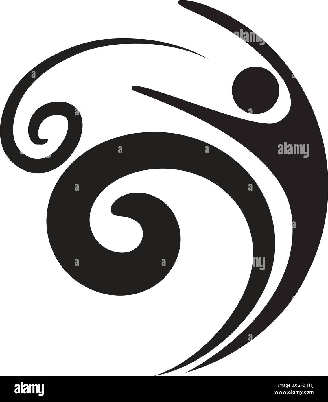 vector design people man dancing icon sigh logo Stock Vector