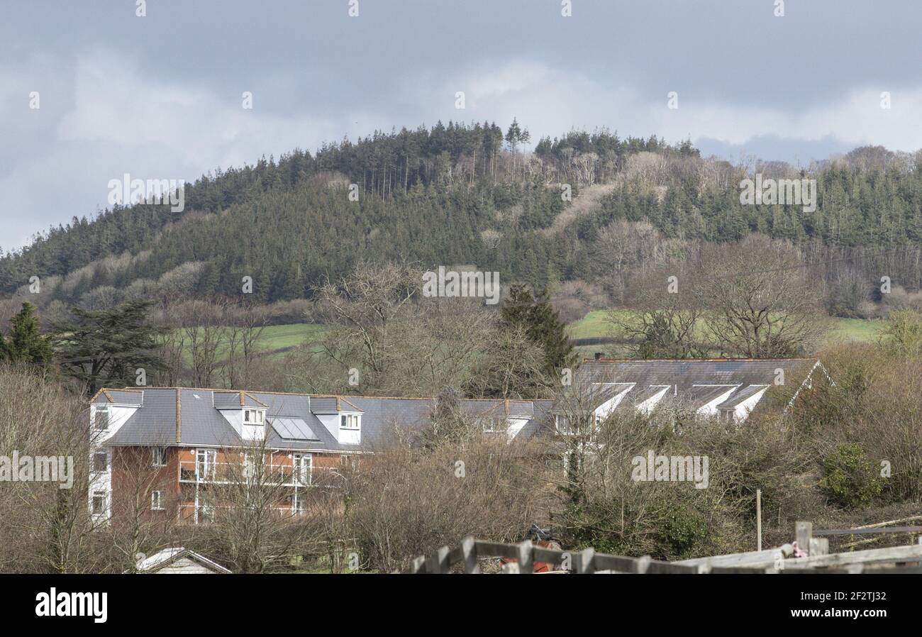 Holmesley Nursing and Residential Care Home, a secluded care home at Sidford, on the outskirts of Sidmouth, Devon, where nine residents died within days of Covid 19. Two staff members have been arrested and released on bail, charged with wilful neglect. Stock Photo