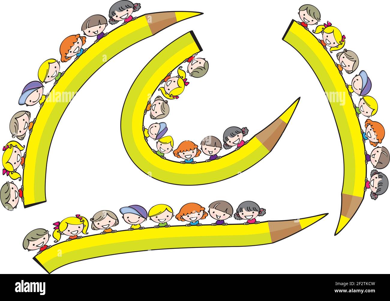 vector cartoon children Stock Vector Image & Art - Alamy