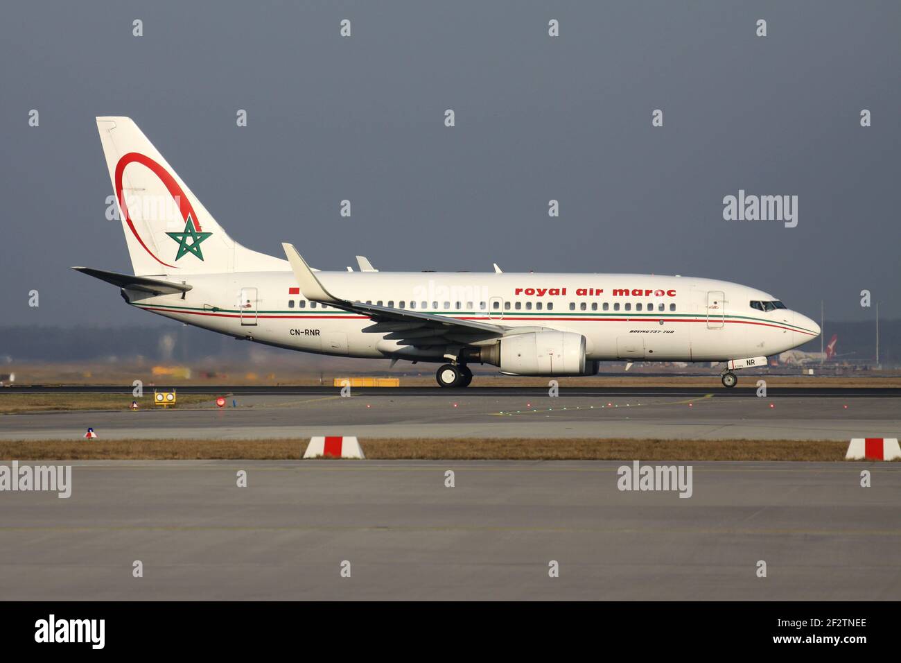 Royal Air Maroc Boeing 737700 with registration CNRNR lining up runway 18 (called Startbahn Royal Air Maroc Boeing 737700 with registration CNRNR lining up runway 18 (called Startbahn