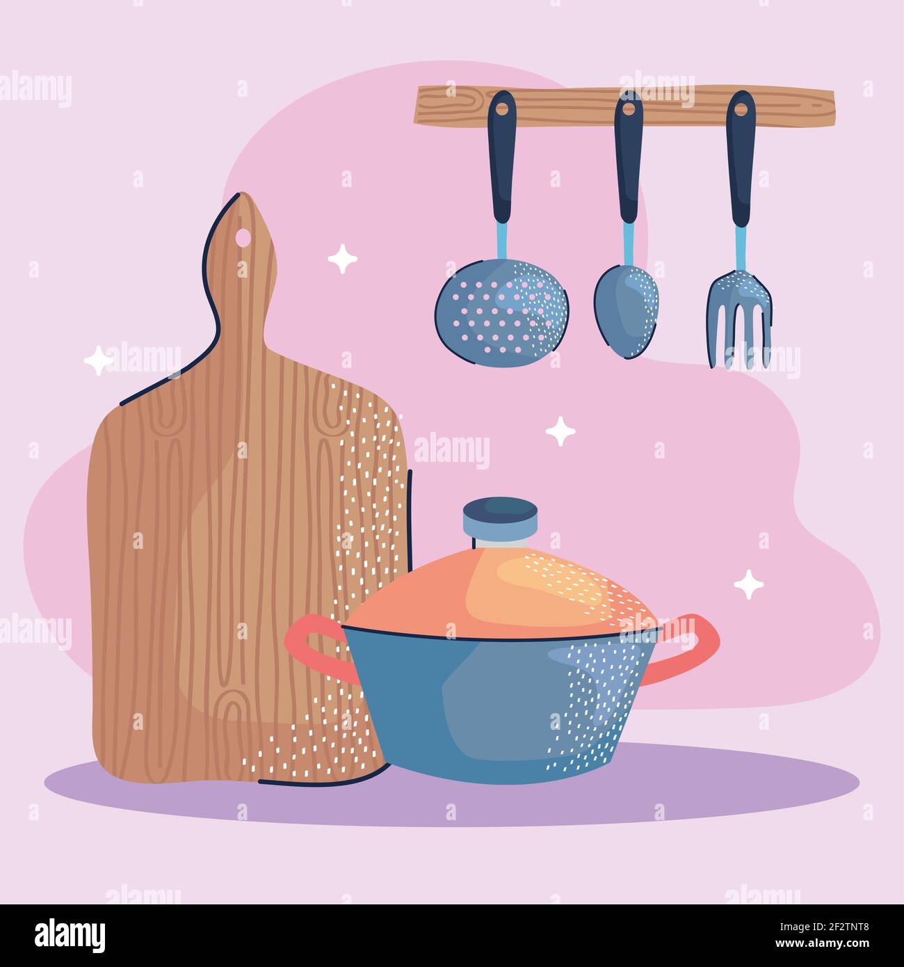 utensils and cutleries Stock Vector