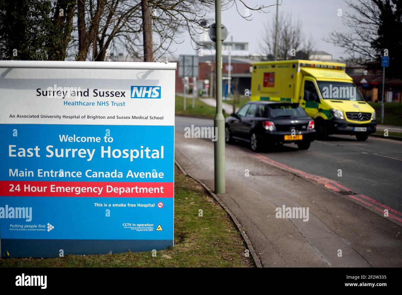East Surrey Hospital near Redhill, Surrey Stock Photo Alamy