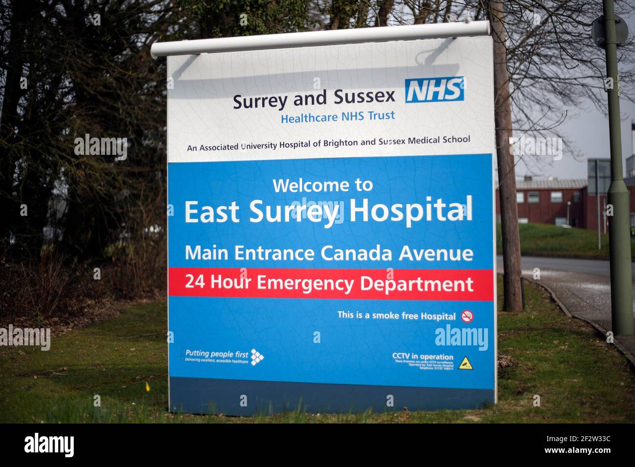 East Surrey Hospital near Redhill, Surrey Stock Photo Alamy