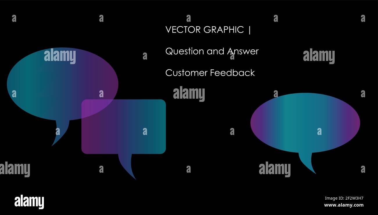 Question answer bubble chat motion hi-res stock photography and images ...