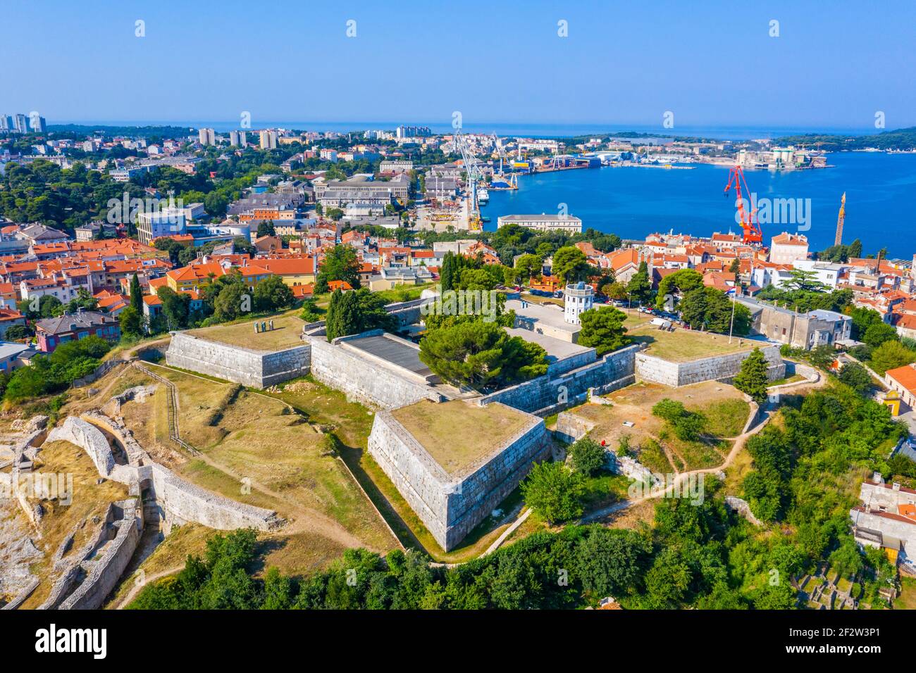 Venetian fortress pula hi-res stock photography and images - Alamy