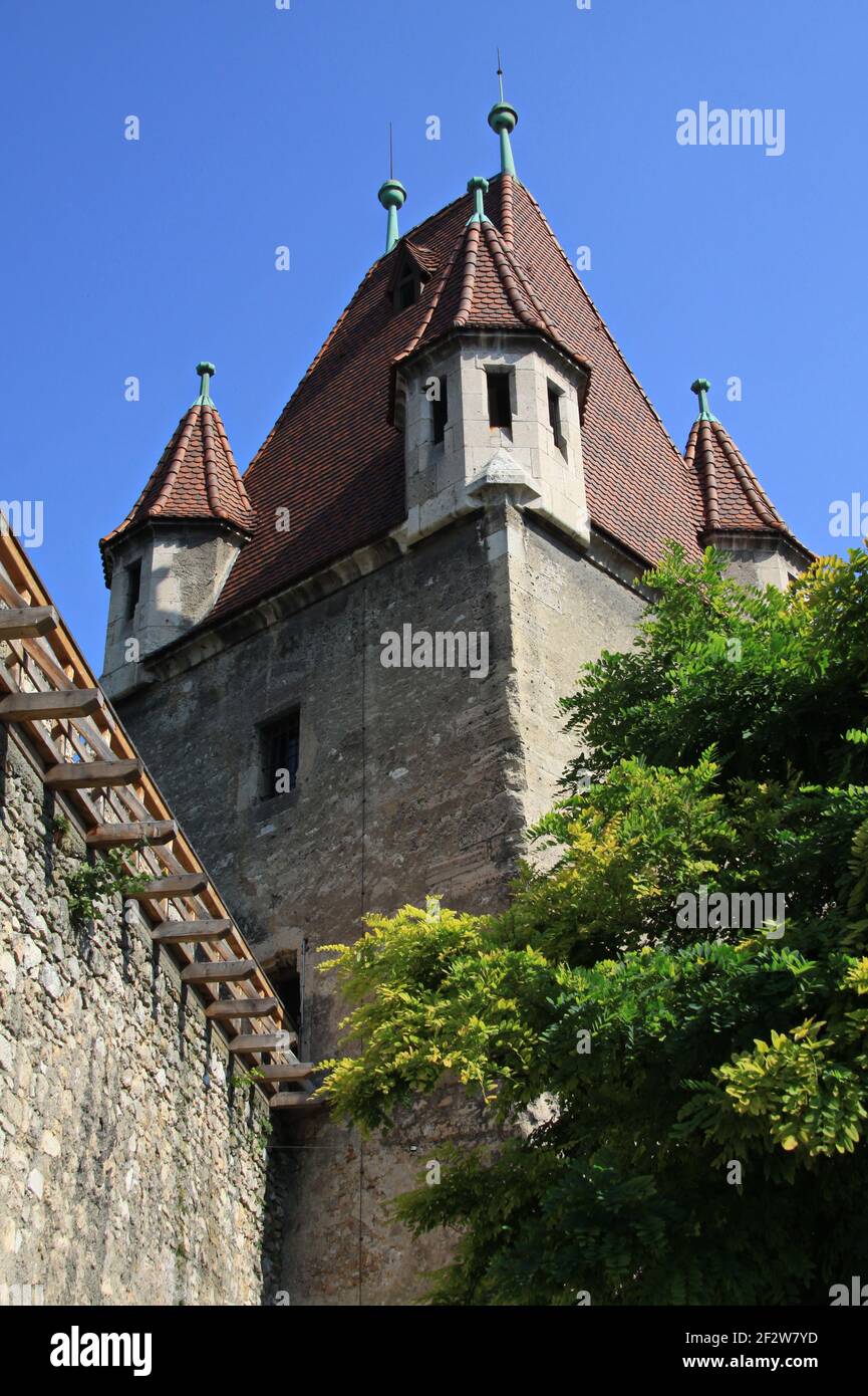Reckturm in old town of Wiener Neustadt in Austria, Europe Stock Photo