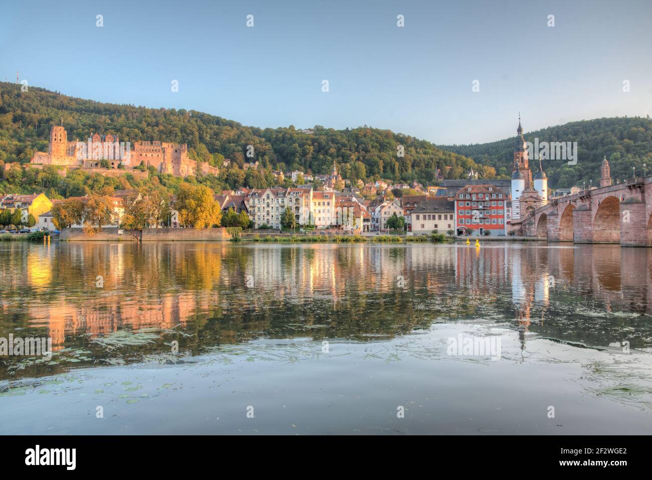 Neckar river riverside panorama heidelberg hi-res stock photography and ...