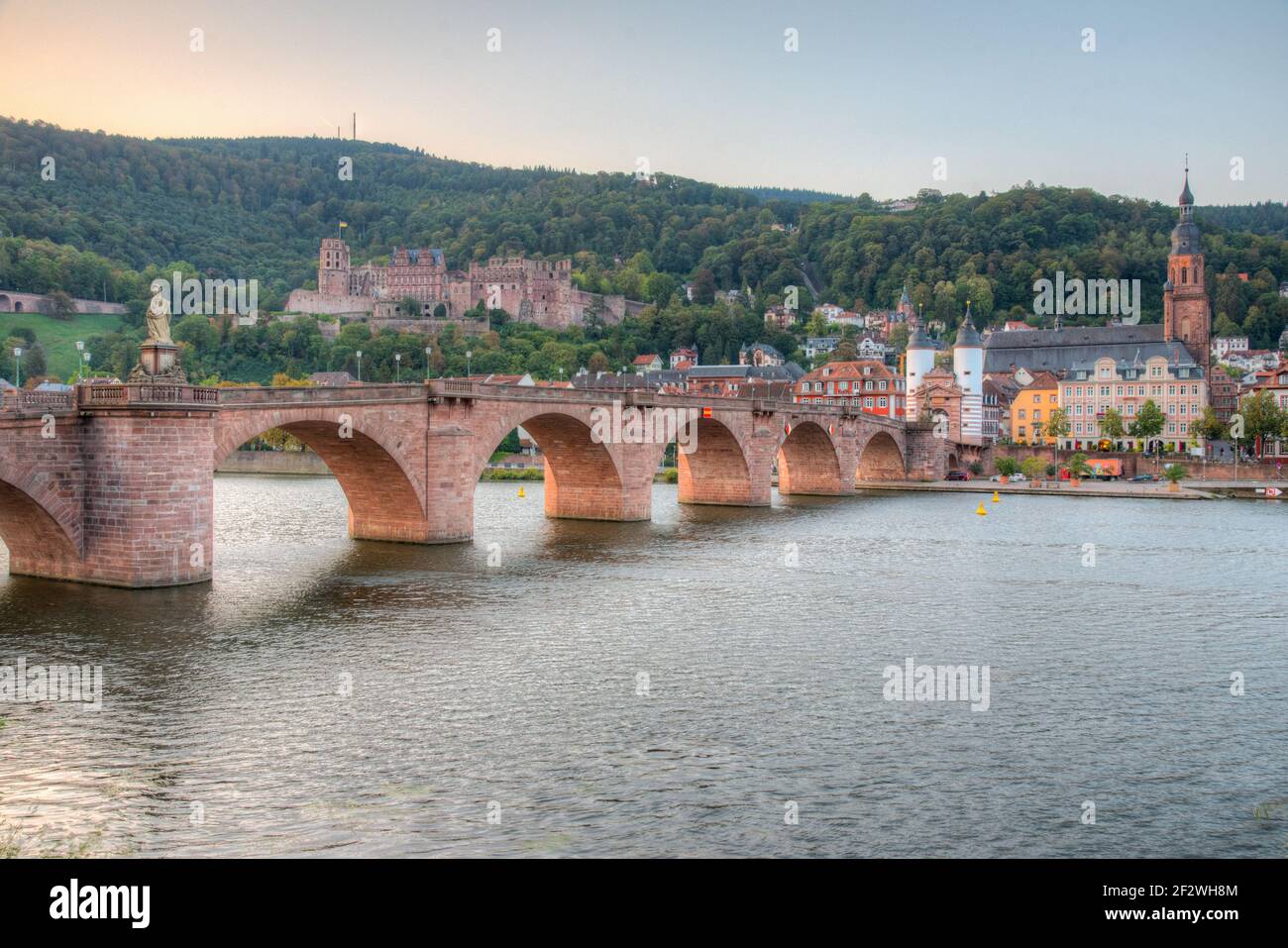 Neckar river riverside panorama heidelberg hi-res stock photography and ...