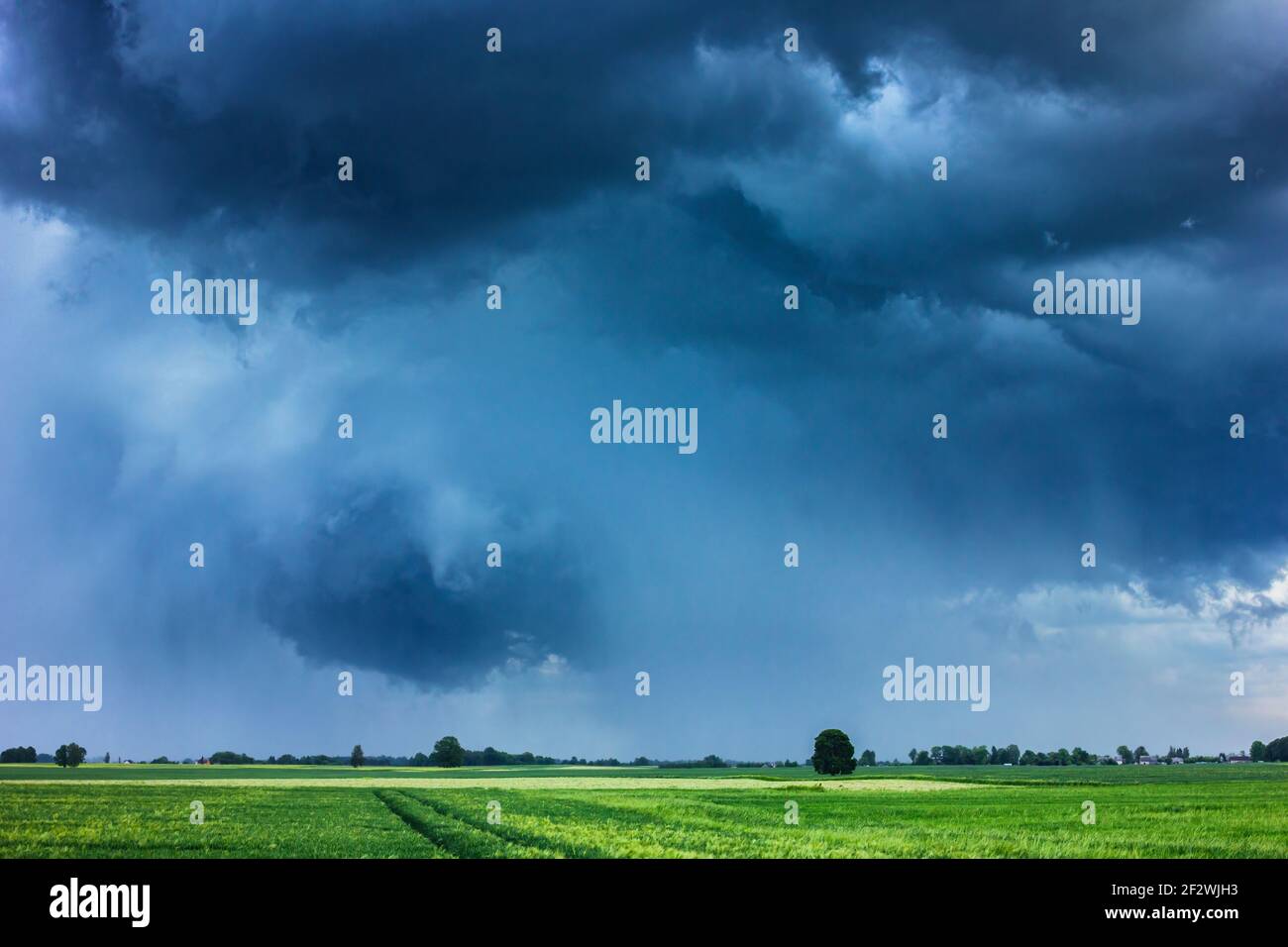 Supercell storm clouds with hail and intence winds Stock Photo - Alamy