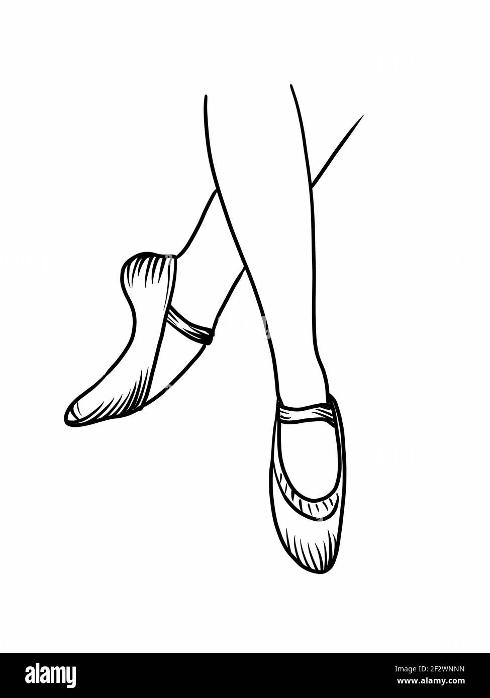 Ballet dancer shoes Stock Photo Alamy