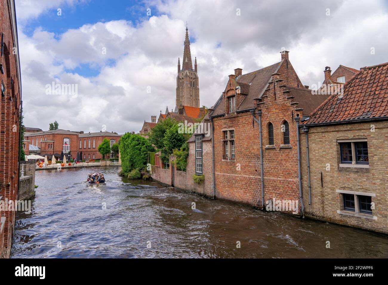 The Beautiful Medieval Town of Bruge in Belgium Stock Photo