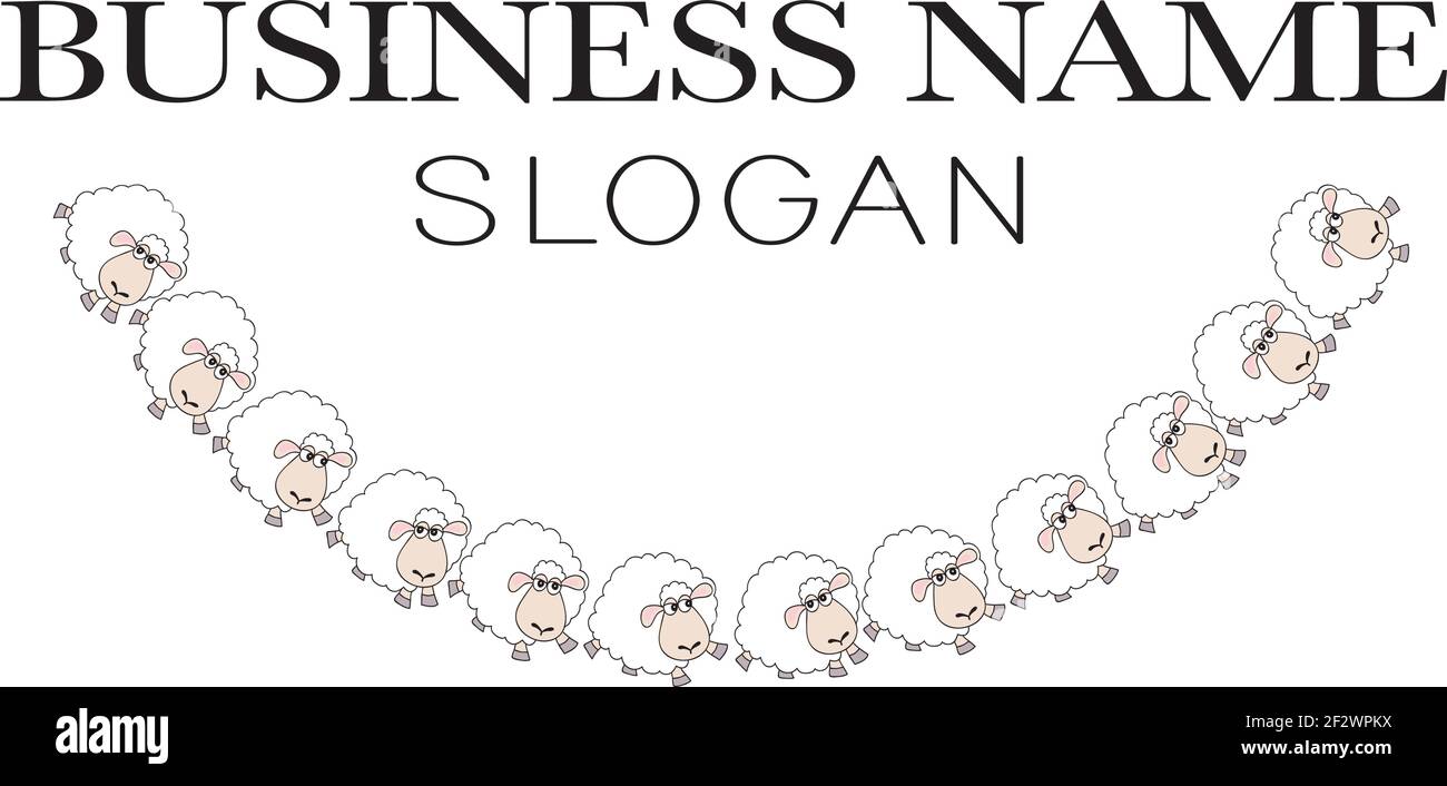 sheep cartoon border frame background Stock Vector Image & Art - Alamy