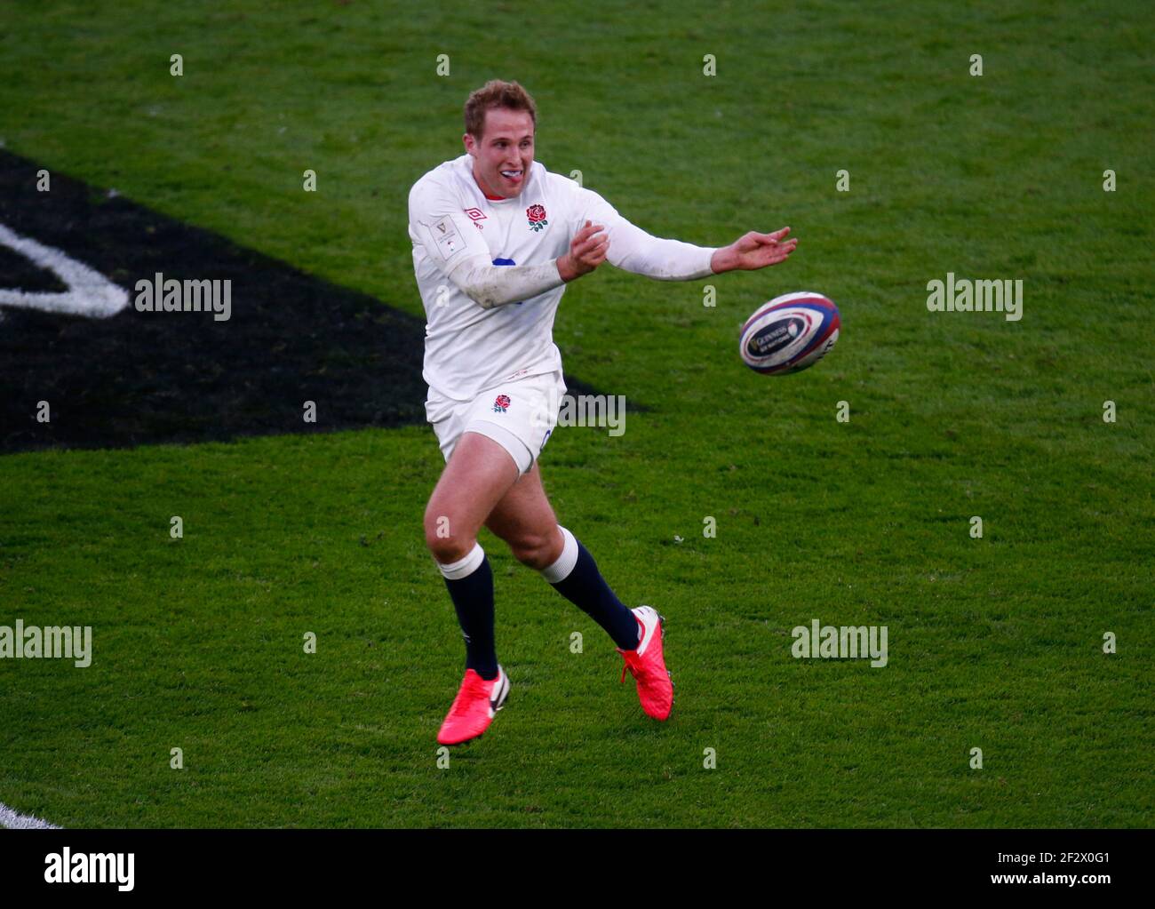 London, UK. 13th Mar, 2021. TWICKENHAM, ENGLAND - MARCH 13: Max Malins of England during Guinness 6 Nations between England and France at Twickenham Stadium, London, UK on 13th March 2021 Credit: Action Foto Sport/Alamy Live News Stock Photo