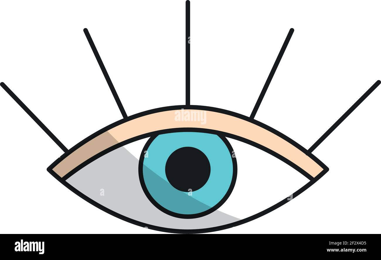 human eye vision icon isolated Stock Vector