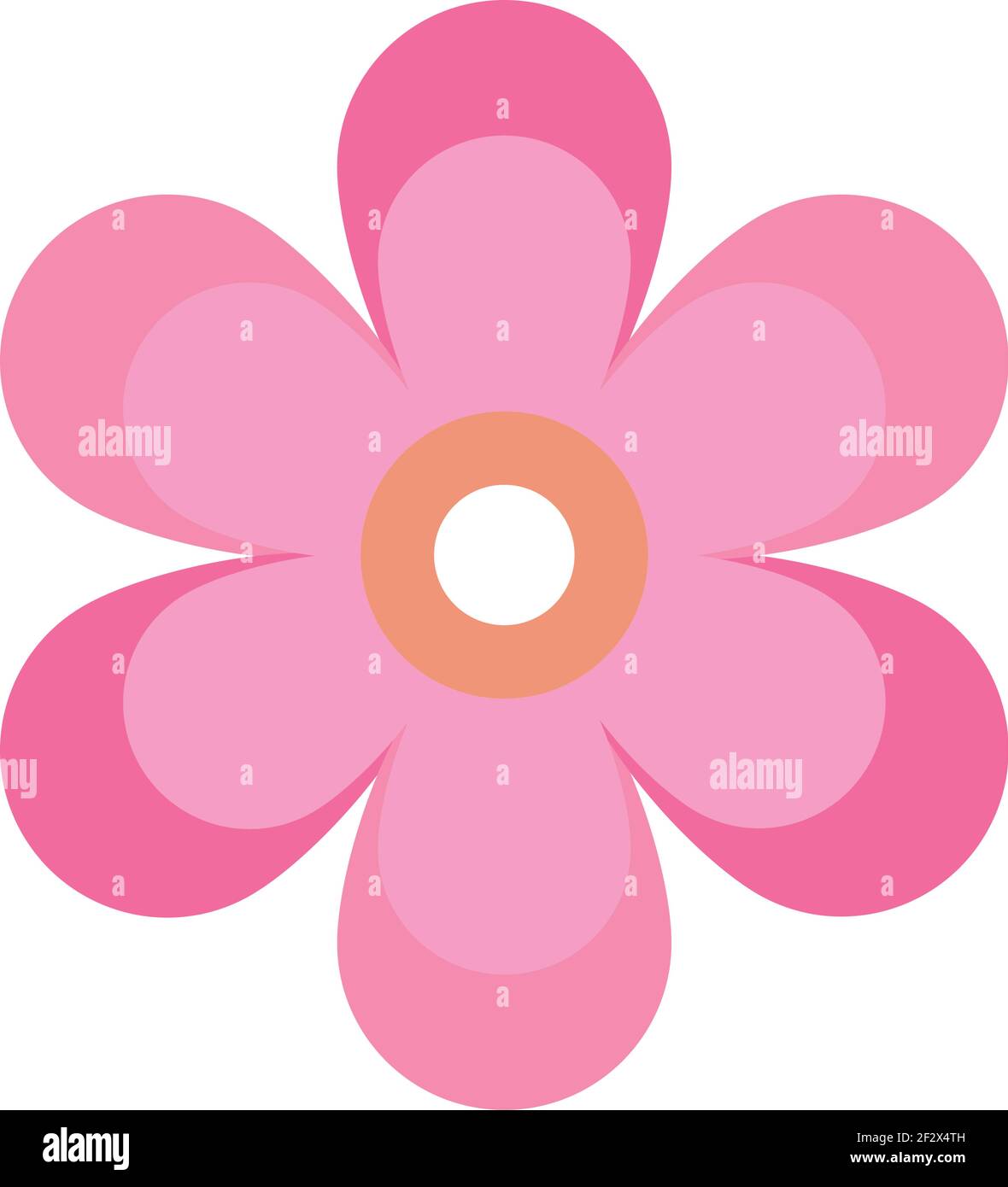 pink flower nature icon isolated Stock Vector Image & Art - Alamy