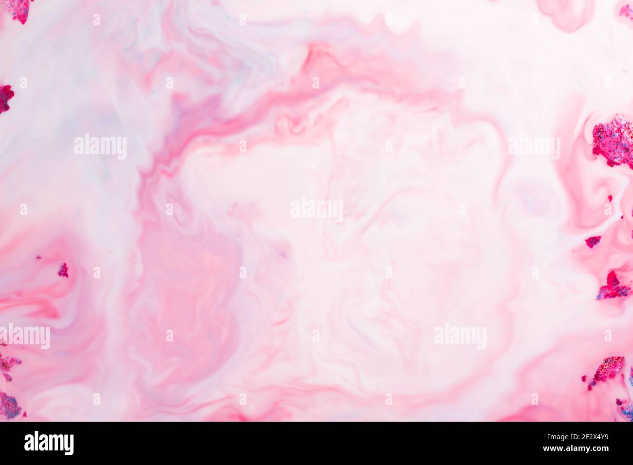 Fluid Art. Pink abstract texture. Liquid marble pattern. Abstract ink ...