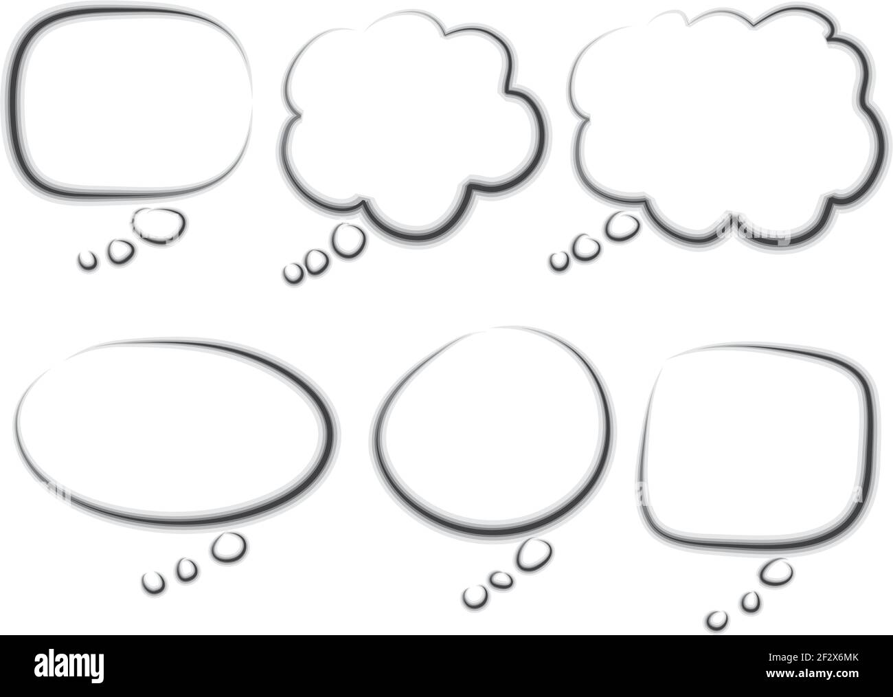 speech bubble set Stock Vector Image & Art - Alamy
