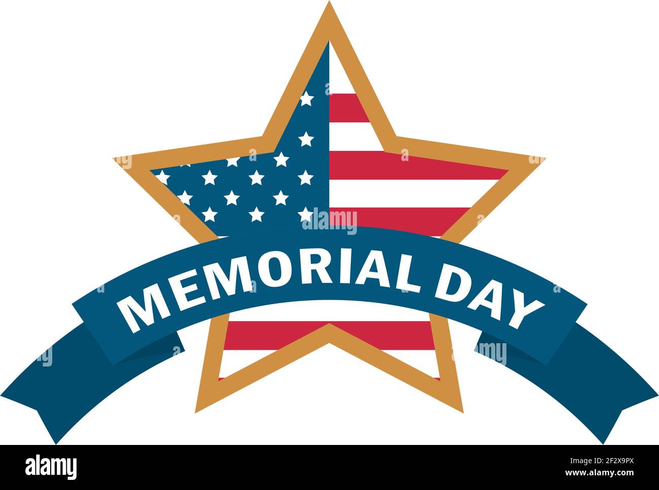 memorial day star flag banner Stock Vector Image & Art - Alamy