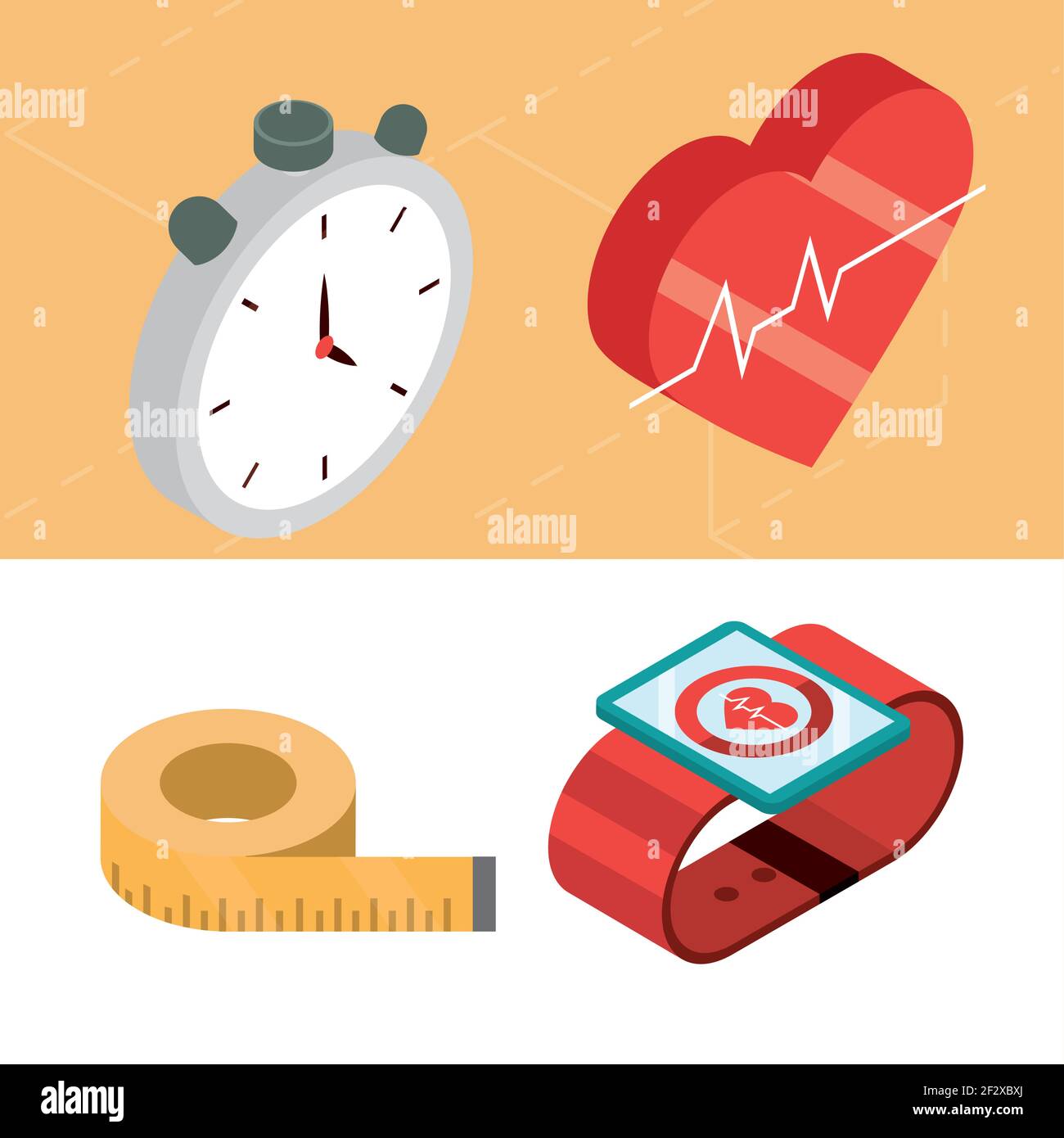 fitness sport stopwatch smart watch Stock Vector Image & Art - Alamy