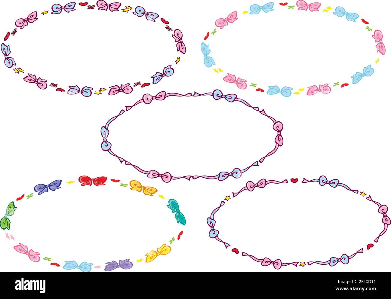 ribbon design border background set Stock Vector Image & Art - Alamy