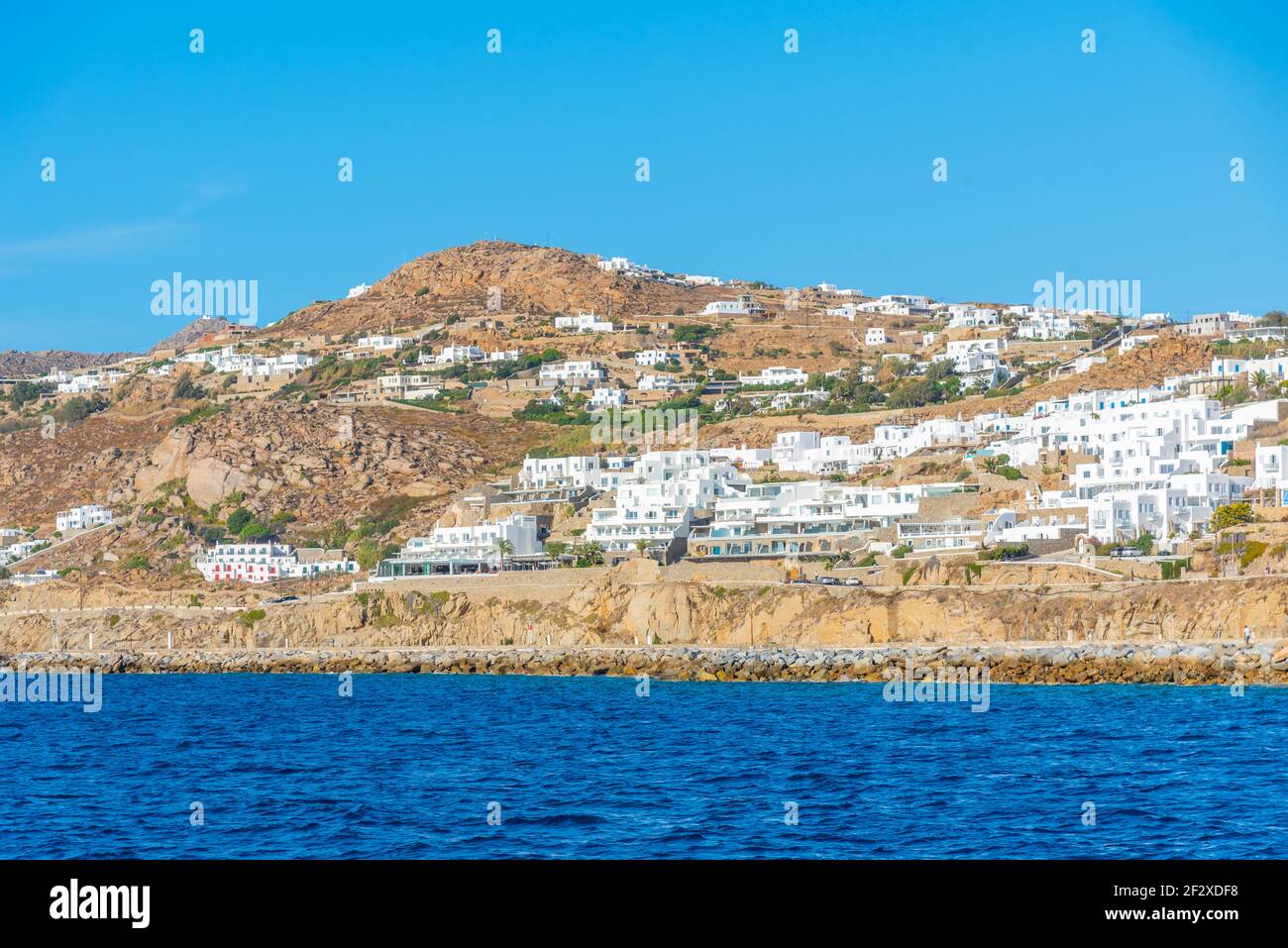 Cityscape of Mykonos in Greece Stock Photo Alamy