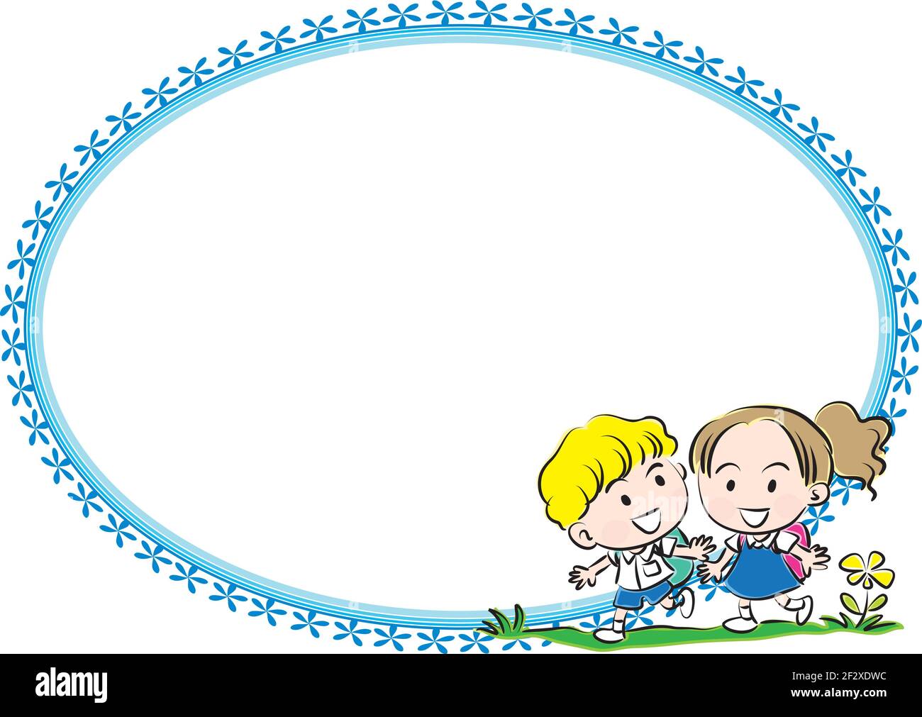 vector cartoon school boy and girl card frame border background Stock Vector Image & Art - Alamy vector cartoon school boy and girl card frame border background Stock Vector Image & Art - Alamy