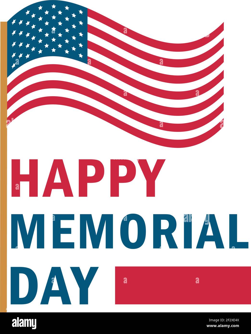 memorial day american flag card Stock Vector Image & Art Alamy