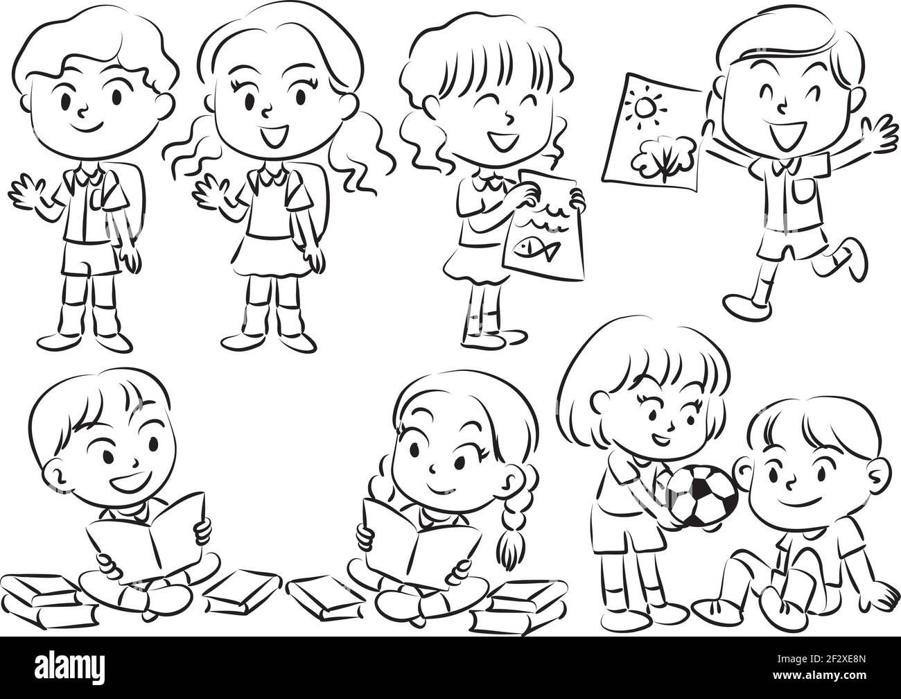 How to Draw School Boy  Really Easy Drawing Tutorial