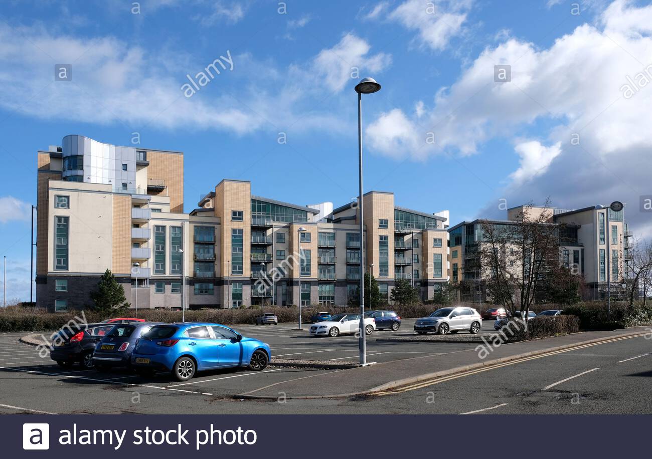 Modern residential property at Leith waterfront, Edinburgh, Scotland