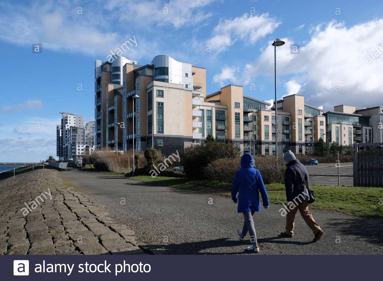 Modern residential property at Leith waterfront, Edinburgh, Scotland