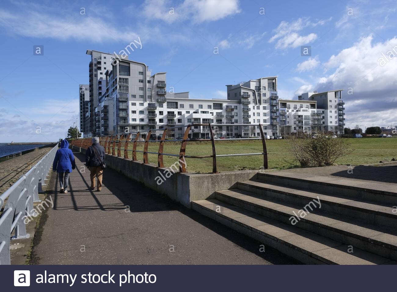 Modern residential property at Leith waterfront, Edinburgh, Scotland
